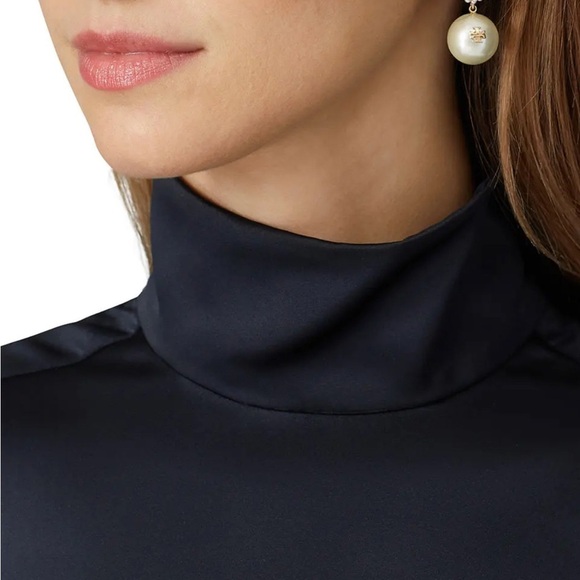 Tory Burch Elegant Pearl Heart Drop Clip on Earrings - Picture 7 of 10